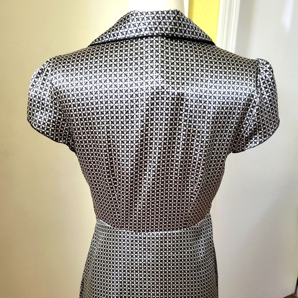 Vintage Studio Y Beautiful Satin Dress with Puffed Sleeve size 5 - Picture 9 of 16